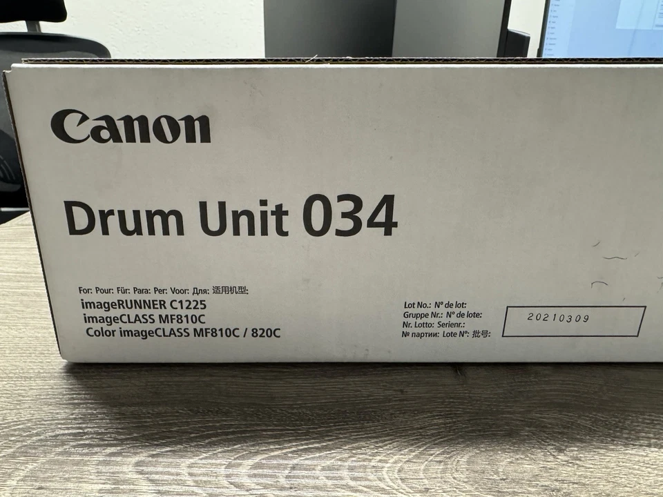 Cartucho de tambor sellado Canon 034 cian 9457B001 OEM **NUEVO** Foto 3 de 4
