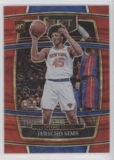 2021-22 Panini Select Concourse Red Wave Prizm Jericho Sims #87 Rookie RC 0v39