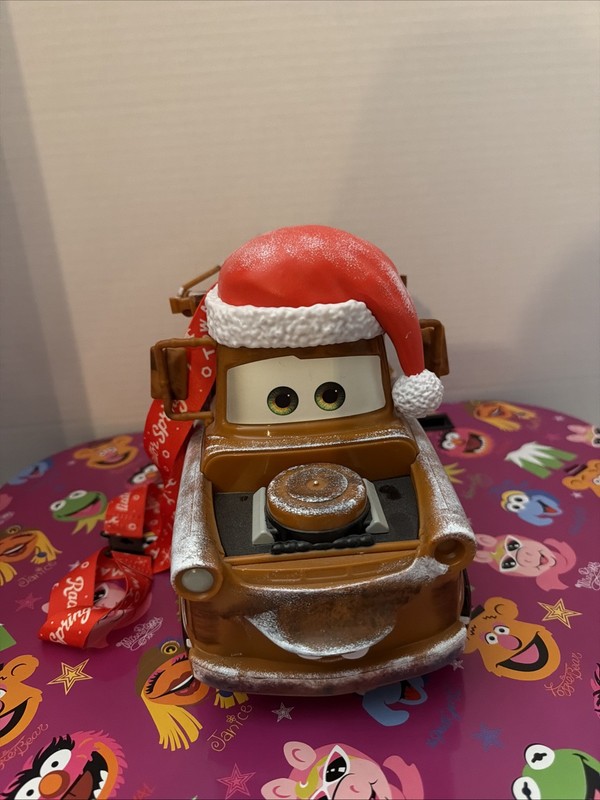 Disneyland Christmas Tow Mater Disney  Popcorn Bucket Collectible Christmas