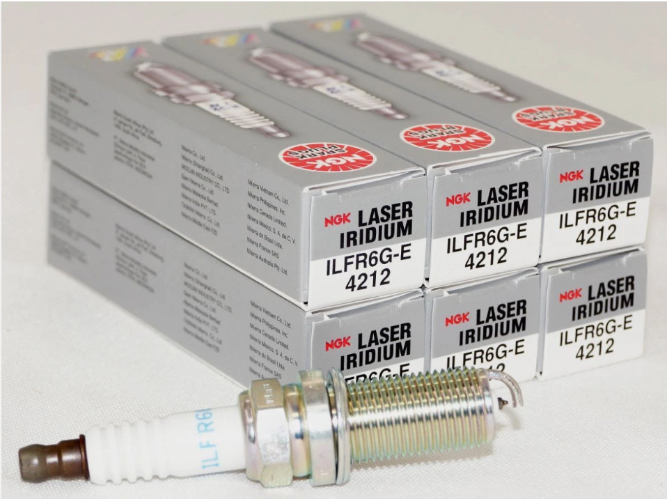 6 pcs NGK 4212 ILFR6G-E Laser Iridium Spark Plugs for FGR8MQI BM0006613 US