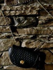 Vintage Magnum Fashion Purse. Black Leather. /dinner/Girls Night/ Pre Owner