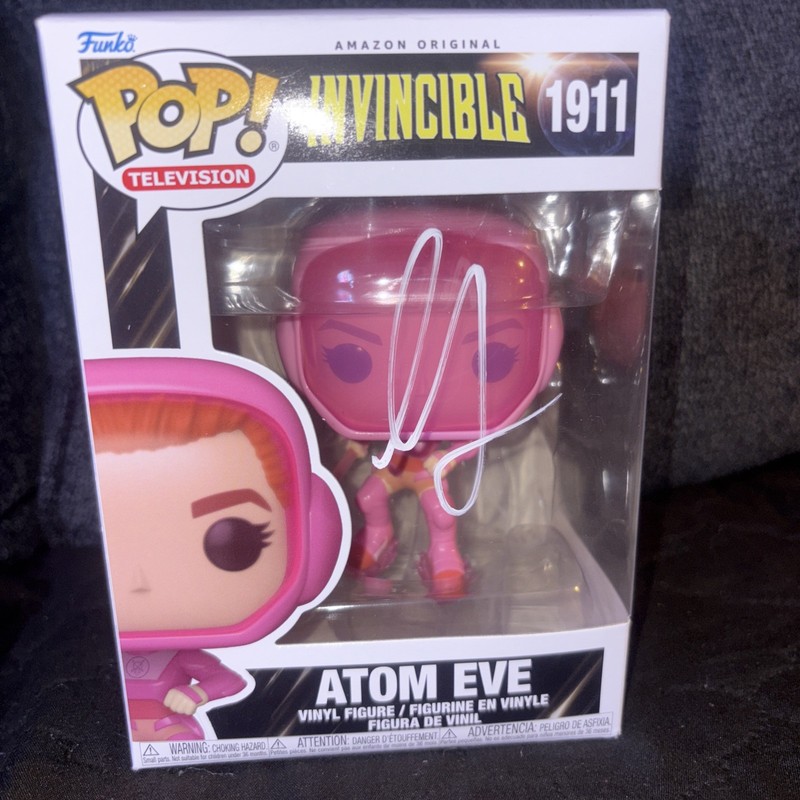 Gillian Jacob Signed Atom Eve Funko Invincible Autograph Amazon Prime