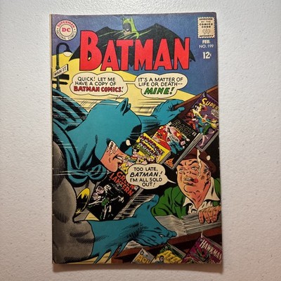 Batman #199 (DC Comics February 1968)  5.5/6.0