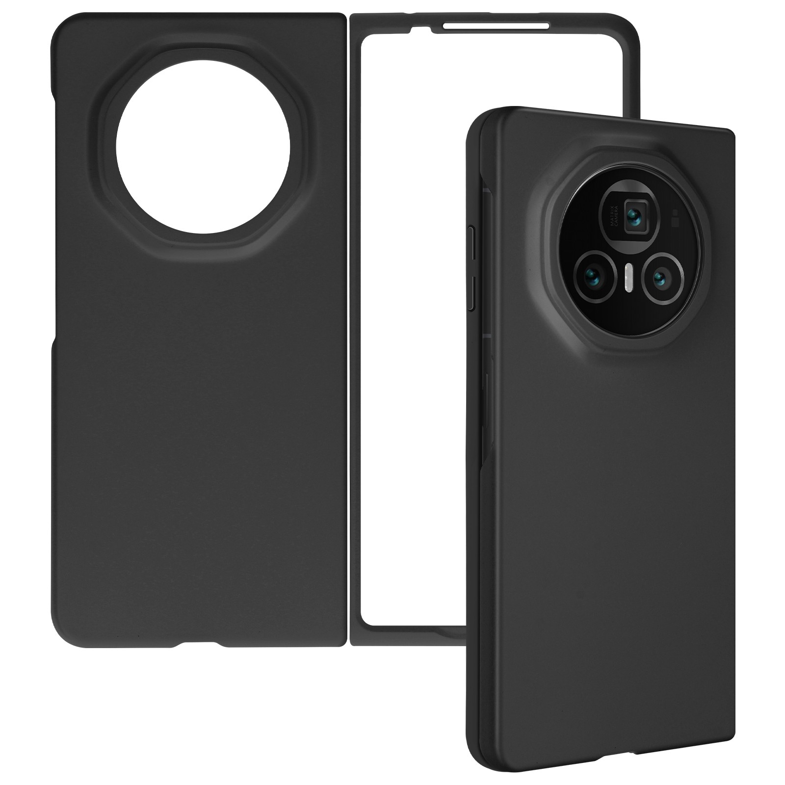Coque Honor Magic V3 Avizar noire antichoc avec finition soft touch
