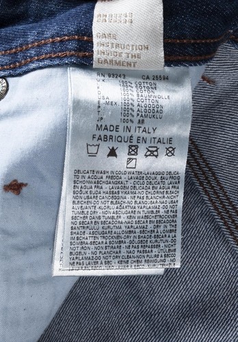 Pantalones de mezclilla 236 Diesel Krooley 0880G regular ajustados azul zanahoria para hombre talla 30/34 - Imagen 8 de 8