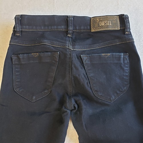 Diesel Jeans Womens W23 Blue Livier Super Slim Jegging Low Waist Dark Wash - Picture 7 of 15