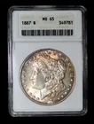 ANACS MS65 1887 $1 MORGAN DOLLAR