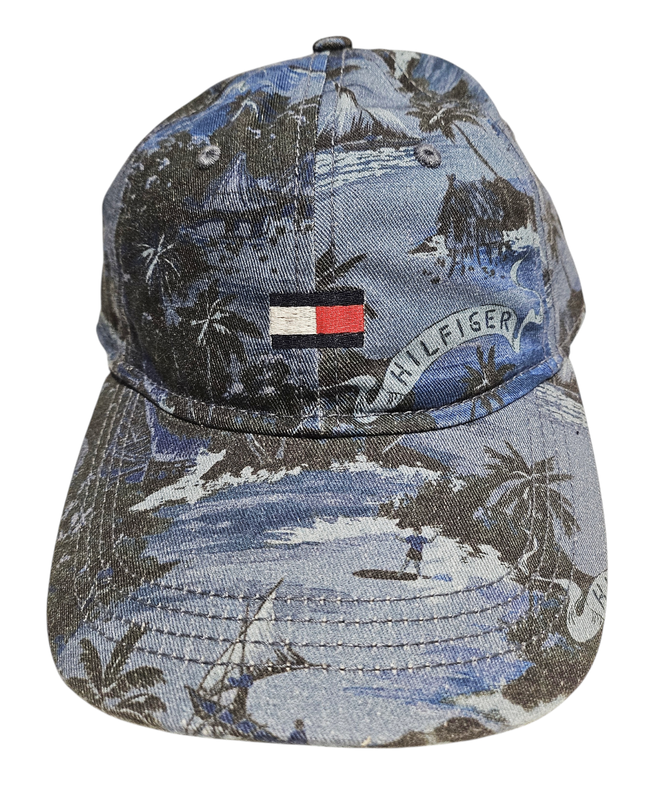 Tommy Hilfiger Logo Unisex Baseball Hat Cap Beach Pattern with Adjustable Strap