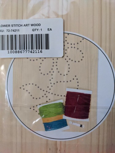 Kit punto fiori arte filato artigianato dimensioni 72-74211 da appendere a parete decorazione casa - Foto 3 di 5