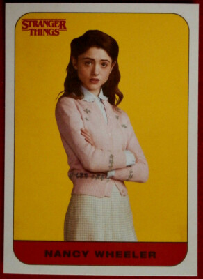STRANGER THINGS - SEASON ONE - STICKER CARD #08 - NANCY WHEELER - TOPPS 2018