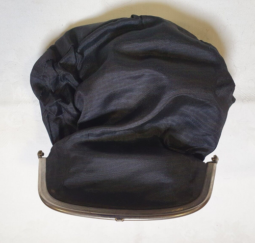 Vintage Tasche mit Ketten-Henkel, schwarz Mehrfarbig Glittzer (R77) - Bild 7 von 7