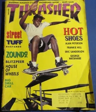 THRASHER MAGAZINE-MAY 1991-GEORGE WATANABE-CHRISTIAN O-SKATEPARKS-VINTAGE SKATE