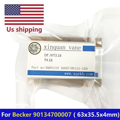 Carbon Vane for Becker Pump 90134700007(WN124-120) DT/VT3.16  T4.16    7 pcs