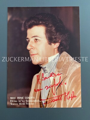 LA SONNAMBULA THEATRE PHOTOGRAPH - MAX RENÉ COSOTTI AUTOGRAPH
