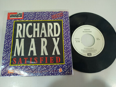 Richard Marx Satisfied LUZ CASAL Te Deje Marchar Promo Single Vinyl 7'' VG ESP