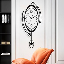 Large Nordic Wall Round Clock 3D Creative Clo...