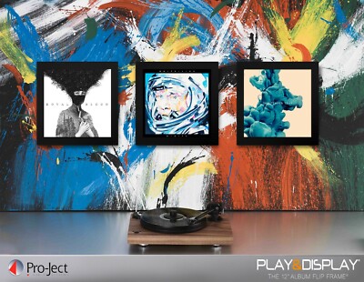 Display Wall Mounted Frames for Vinyl, 12'' Albums - Triplepack