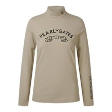 Genuine PEARLY GATES GOLF Womens Spandex Mock Neck T-Shirt 