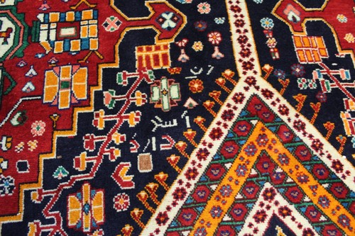 SIGNED HANDMADE ORIENTAL CARPET OF LINKED MEDALLION DESIGN 490 X 300 CM - Picture 12 of 17