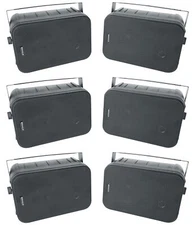(6) Rockville HP65S-8 6.5" Black Outdoor/Indoor Home Theater Swivel Speakers