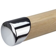 Forge Handrail End Cap-54mm Diameter-Pair - Available in Black, Nickel & Chrome