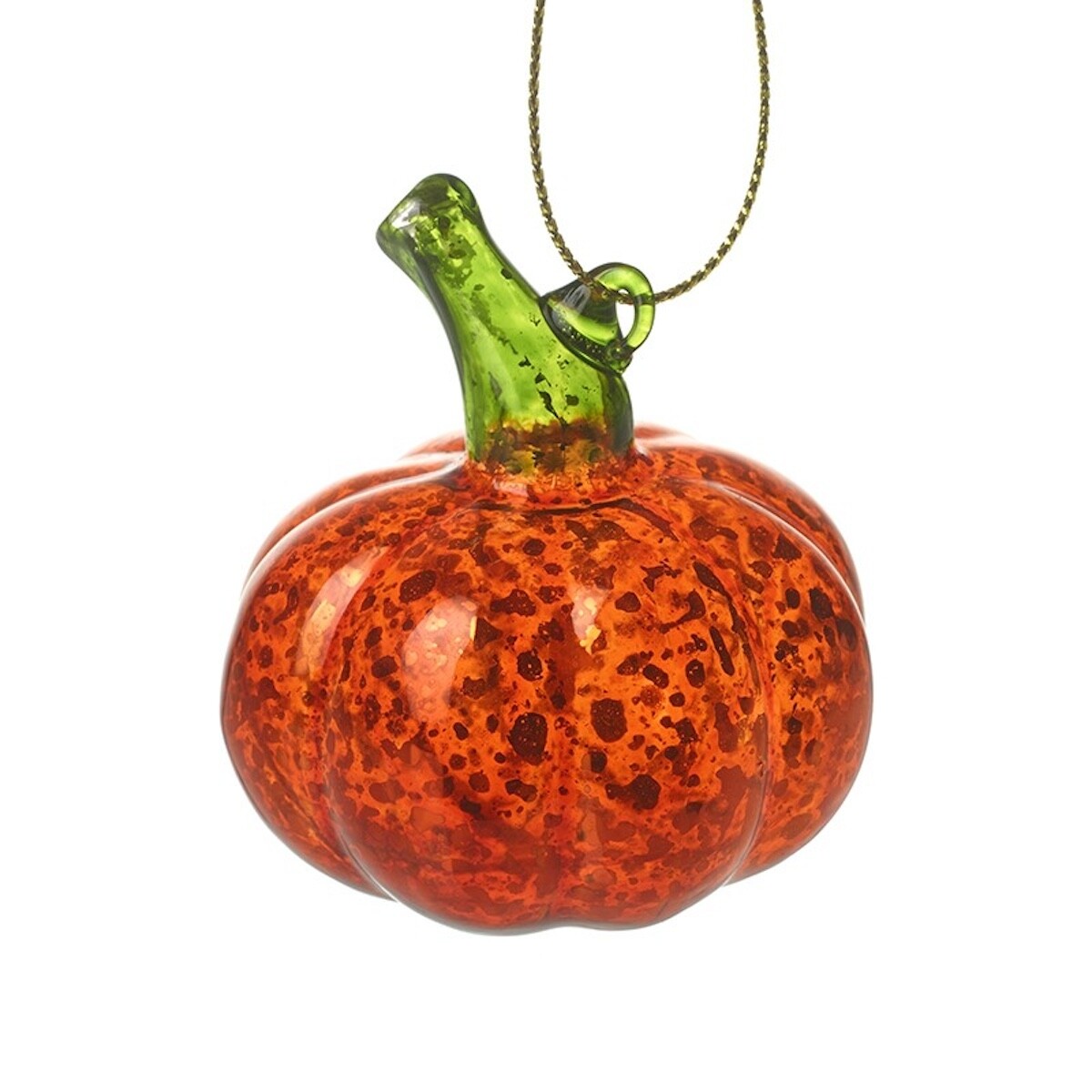 Autumn Home Decoration Halloween Heaven Sends Crackled Glass Pumpkin Hanging