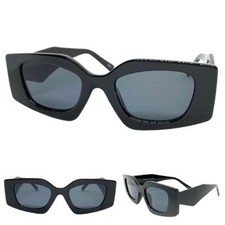 Classy Elegant Contemporary Modern Retro Style SUN GLASSES Black Frame Dark Lens
