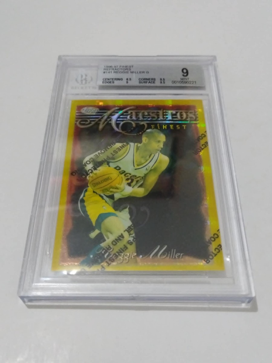 1996-97 FINEST ATOMIC GOLD REFRACTOR W/COTING REGGIE MILLER