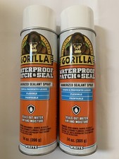 2 Pk. Gorilla Waterproof Patch  Seal 14 fl oz White Spray Rubberized Sealant
