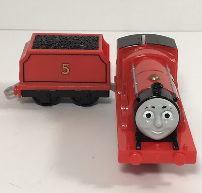 Thomas & Friends TrackMaster James 2013 Motorized Railway Train Engine Tender