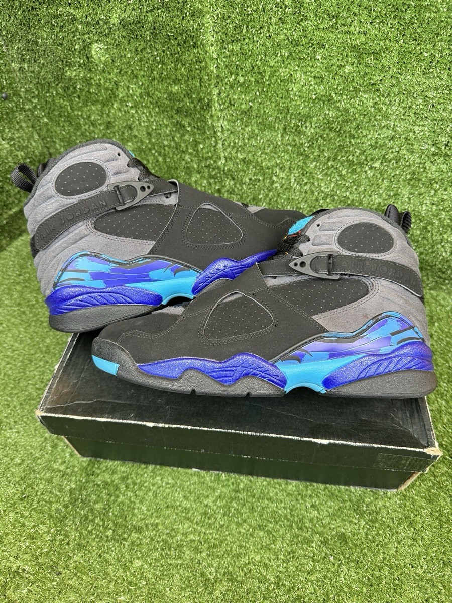 Aqua Chrome Jordan 8s Nike Air Jordan Retro Aqua '15 Size 305381