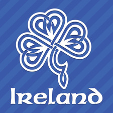 Celtic Knot Irish Shamrock Clover Ireland Vinyl Decal Sticker