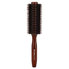 Boar Bristles Hair Brush With Wood Handle Pick Solid Wood Roller Comb 