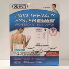 Dr-Ho's PTS-II 4-Pad Tension & Pain Therapy System TENS + EMS Body Muscle Relief