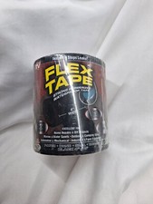 Flex Tape Strong Rubberized Waterproof Repair Seal Bond 4 inches x 5 feet -Black