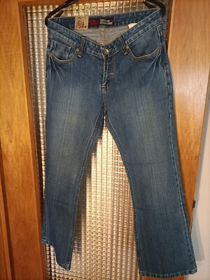 CLP blau Denim gerades Bein Jeans Button Fly  Größe W32 L30 brandneu 