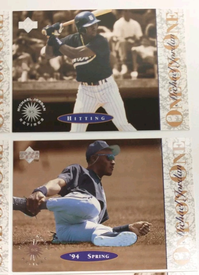 Michael Jordan 1995 UPPER DECK ONE ON ONE 10 Card Complete Set Chicago