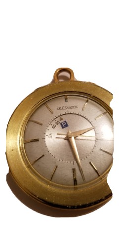 LECOULTRE Memo box cal.814 Manual winding pocket watch gold antique vintage - Picture 3 of 12