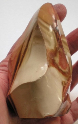Polychrome Jaspis stehende Steinflamme - Madagaskar sc965 - Bild 4 von 5