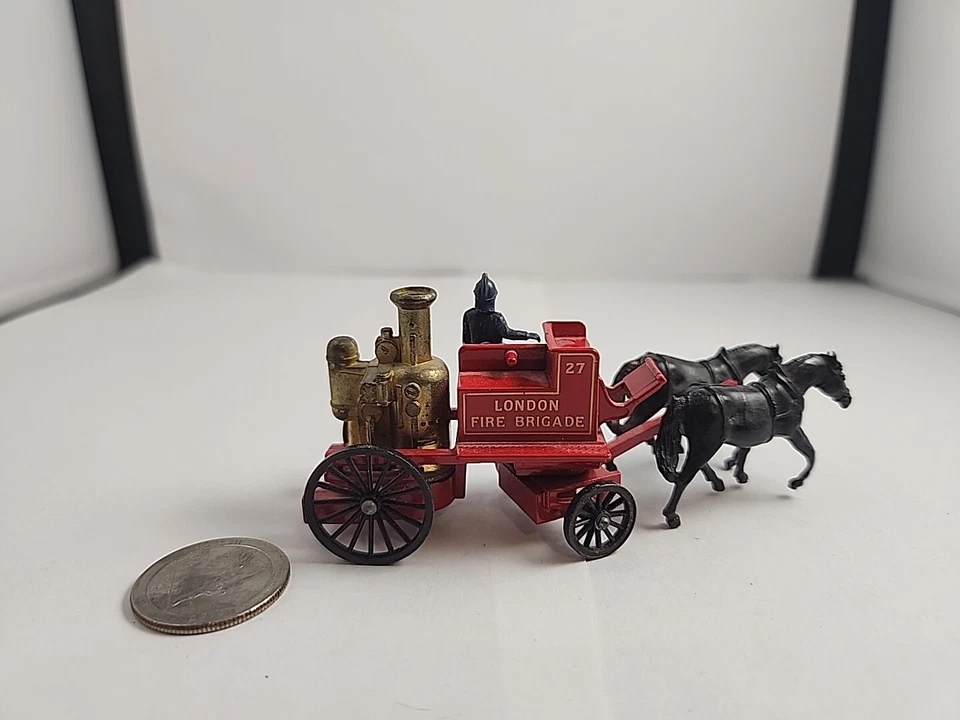 De colección Liedo 27 London Bomberos Motor Die-cast Metal Plástico con 1 jinete Foto 3 de 4