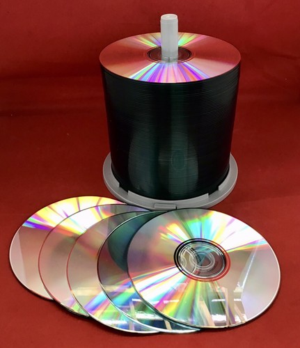 Blank CD CDR 700MB 80 Minutes Recordable Disc Media w Cover CD Sleeve X 100 - Photo 1/4