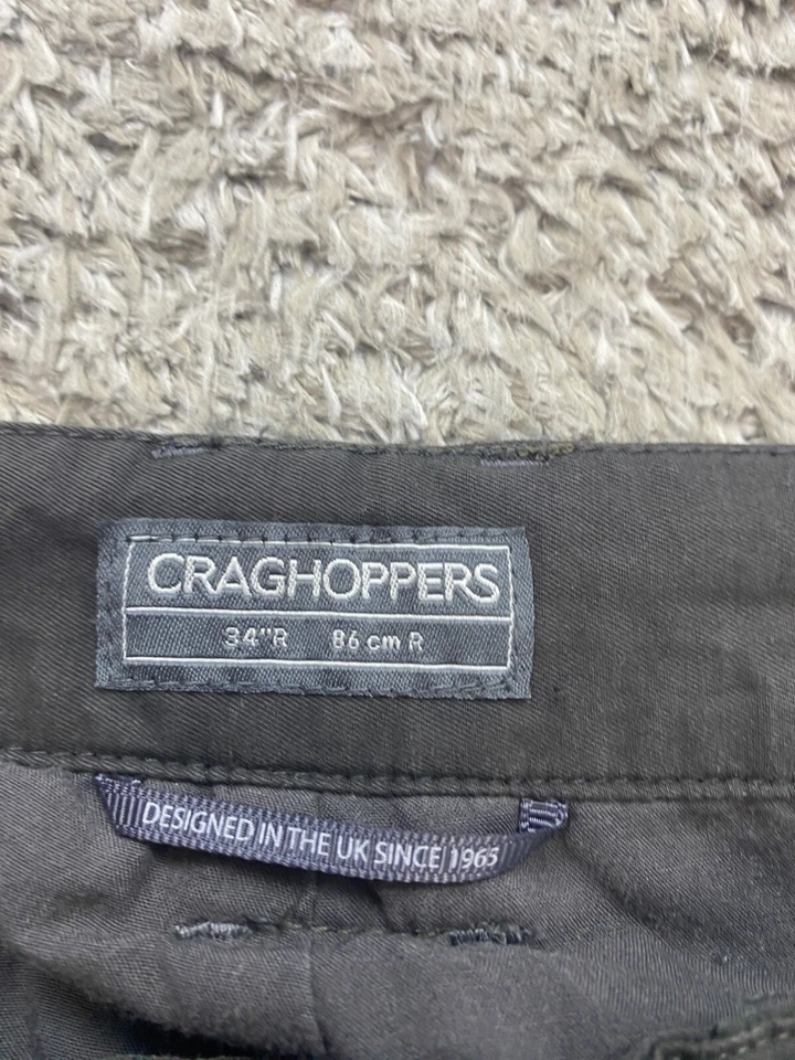 Pantalones cargo Craghoppers para hombre 32x30 grises Nosilife Ripstop pantalones de doble rodilla Foto 3 de 4