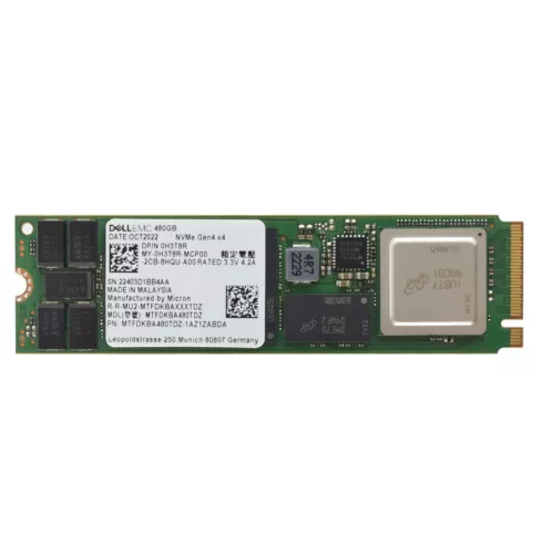 Dell Micron 480GB M.2 Gen 4 NVMe SSD Drive - H3T8R MTFDKBA480TDZ