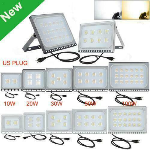 LED Flood Light 500W 300W 200W 150W 100W 50W 30W 20W 10W Outdoor Lamp Spotlight - Picture 1 of 35