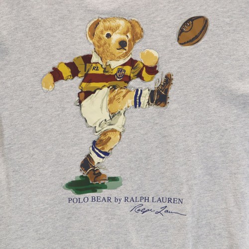 POLO RALPH LAUREN Polo Bear Short sleeve T-shirt XL 18-20 gray Kid's - Picture 6 of 8