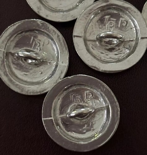 Vintage Pewter Buttons. 8 Tinn-Per EXCELLENT! 11/16” Norwegian - Picture 5 of 6