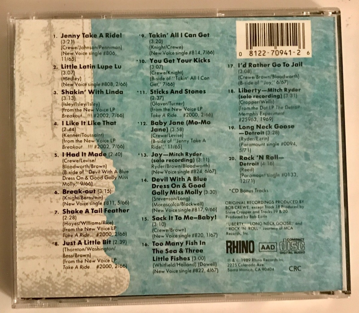 Rev-Up: The Best of Mitch Ryder & the Detroit Wheels CD