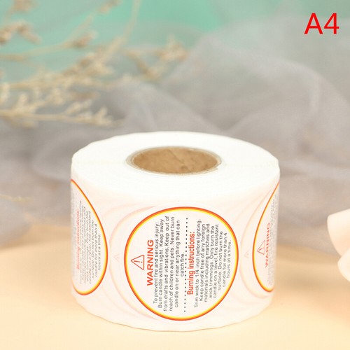 500pcs/roll Candle Warning Label Candle Jar Container Stickers Safety LabTM - Picture 15 of 16