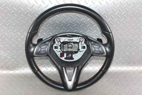17-19 QX30 Black Leather Wrapped Driver Column Steering Wheel W/ Control Switch