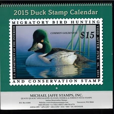 2015 DUCK STAMP CALENDAR - GREAT PICTURES & COLLECTIBLE, OR SAVE UNITL 2026!
